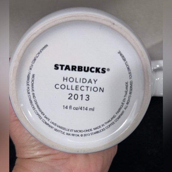 2013 Starbucks Christmas Coffee Mug Shared Moments Collectible NIB - Picture 4 of 5